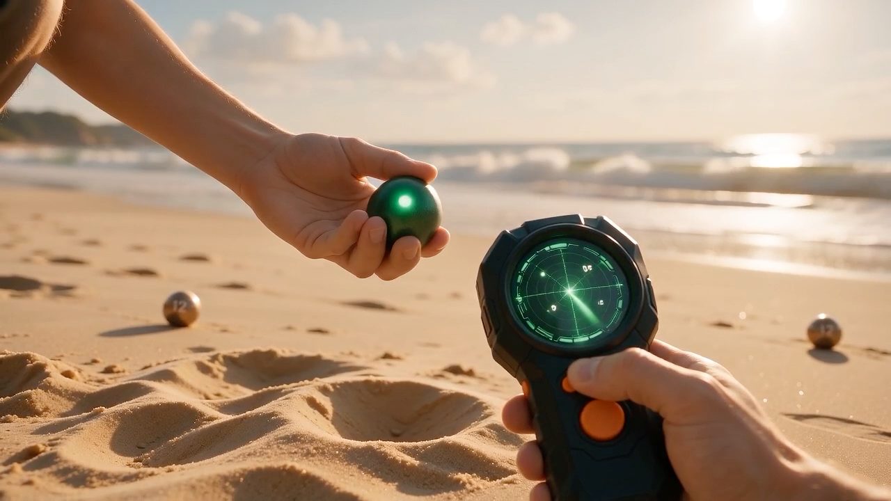 Treasure hunt on the beach