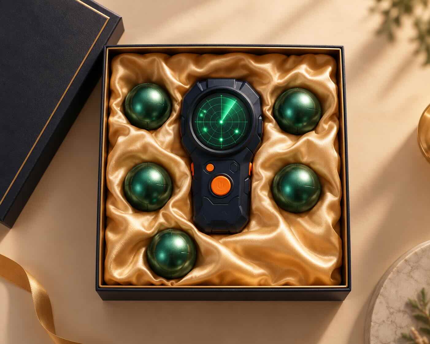 Aiffro Radar and five treasure balls in a premium gift box